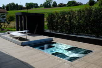 Inspirations terrasse coulissant pour spa Nicollier