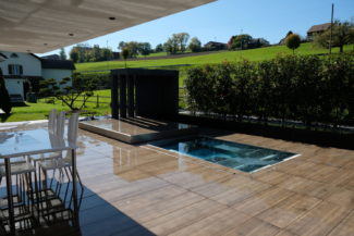 Inspirations terrasse coulissant pour spa Nicollier