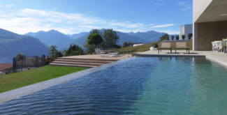 Inspirations de piscine avec revetement en béton Nicollier