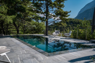 Nicollier Inspiration piscine revêtement Carrelage mosaïque pierre naturelle rénovation