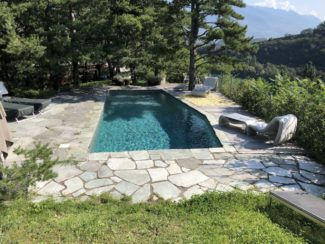 Nicollier Inspiration piscine revêtement Carrelage mosaïque pierre naturelle rénovation