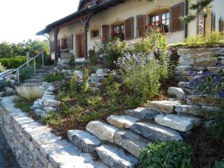 Aménagements d'un jardin alpin Nicollier